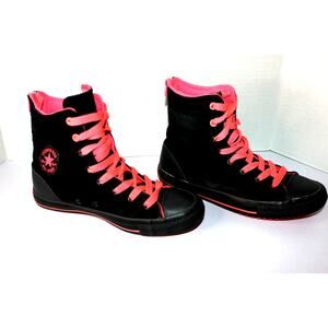 Converse Chuck Taylor All Star Junior's Size 5 Shoes Black Leather High 658144C